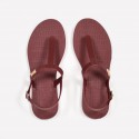 TKEES Kadın Bordo Parmak Arası Plaj Sandalet TK-P107