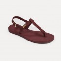 TKEES Kadın Bordo Parmak Arası Plaj Sandalet TK-P107