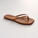 TKEES Kadın Camel Kare Burun Terlik TK-1012