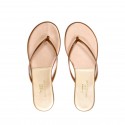 TKEES Kadın Gold/Rose Parmak Arası Terlik TK-2124