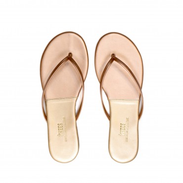 TKEES Kadın Gold/Rose Parmak Arası Terlik TK-2124
