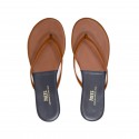 TKEES Kadın Lacivert/Taba Parmak Arası Terlik TK-2126