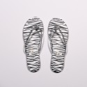 TKEES Kadın Zebra Desenli Parmak Arası Terlik TK-2241
