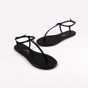 TKEES Kadın Siyah Sandalet TK-8014
