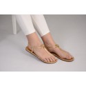 TKEES Kadın Gold Tokalı Sandalet TK-8021