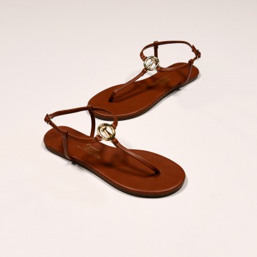 TKEES Kadın Taba Tokalı Sandalet TK-8024