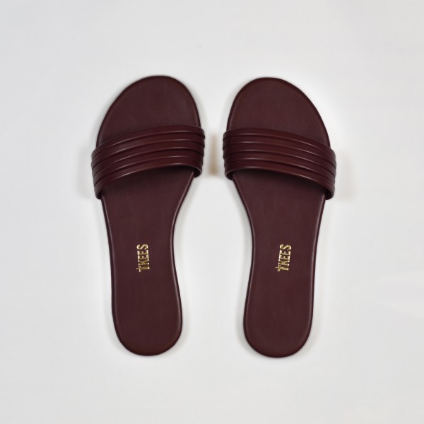 TKEES Kadın Bordo Terlik TK-6008